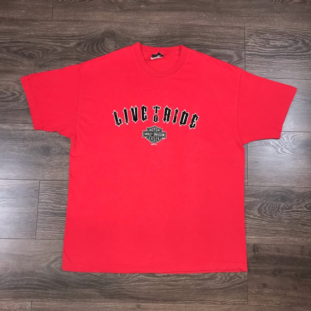 Harley-Davidson Fletcher’s Clearwater Florida Mens Vintage 2005 Red Shirt Sz XL
